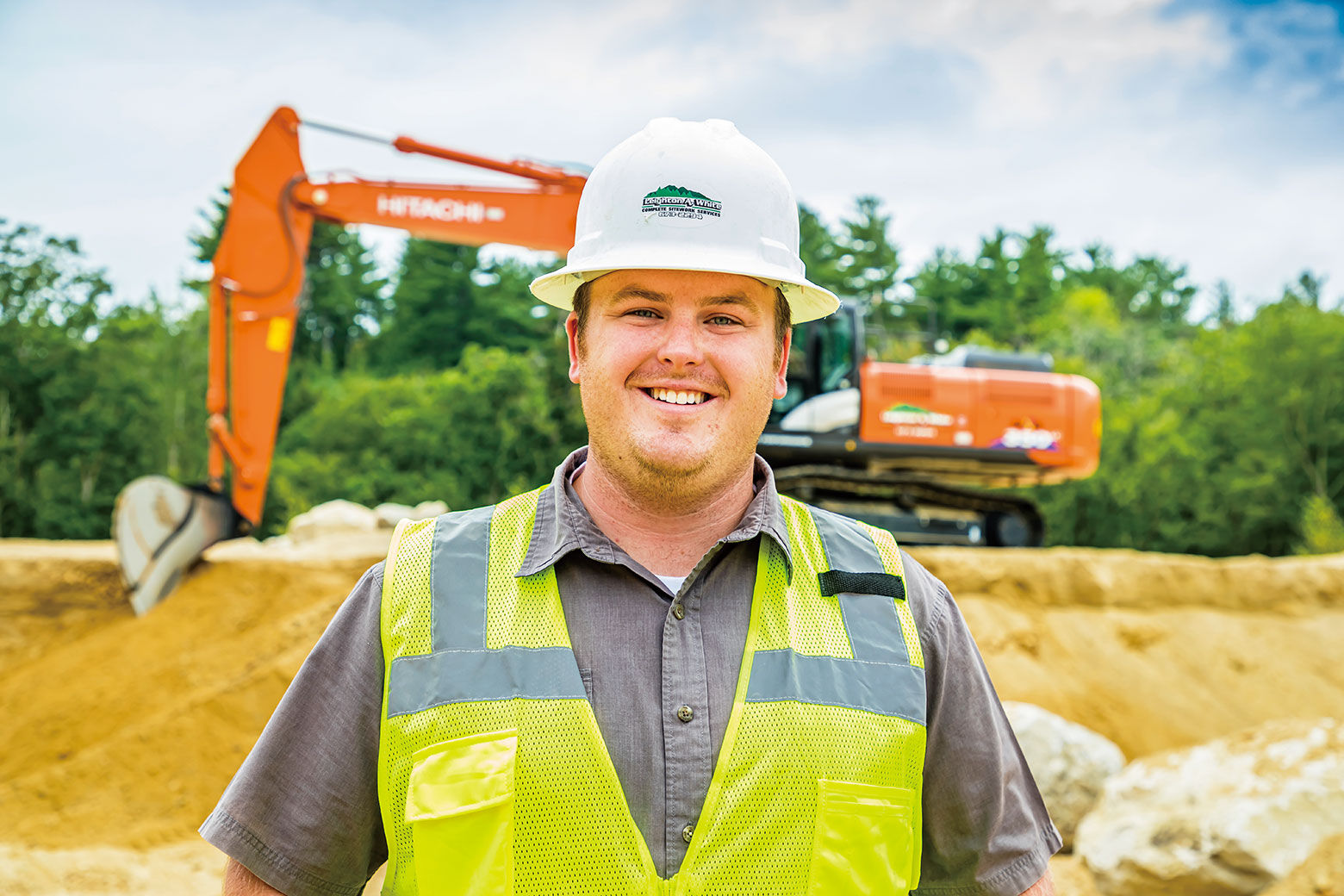 Austin White, an hydraulic excavator operator.