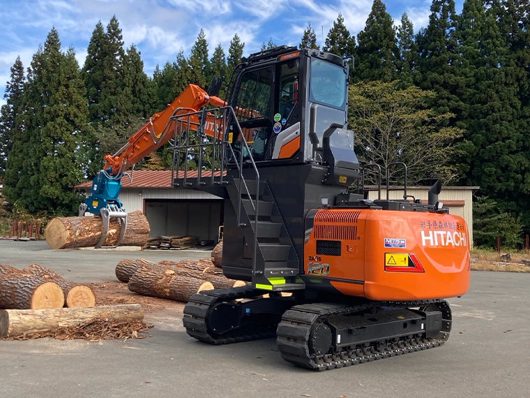 ZX120-7 岩手県森林組合連合会様 - 日立建機日本