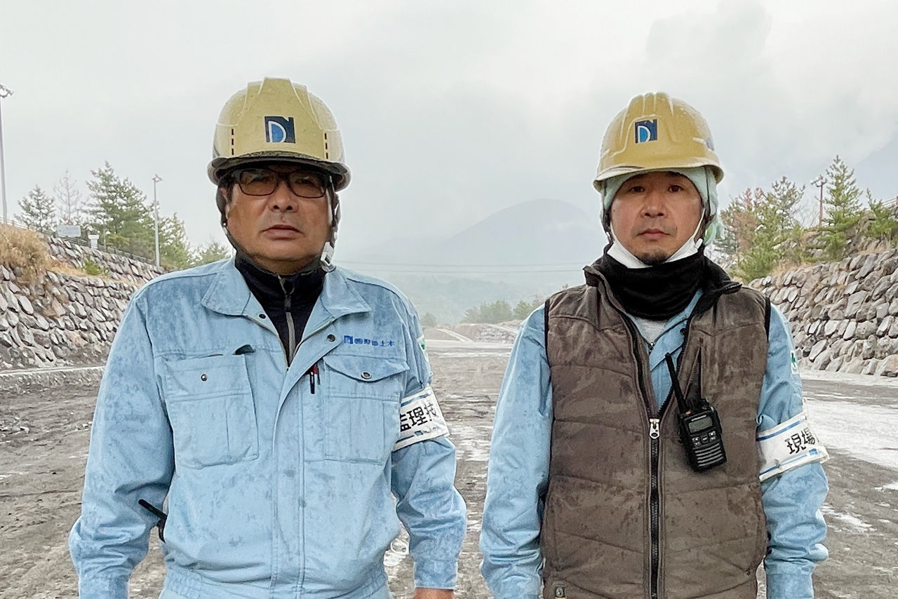 （左）工事部 部長 中村 俊司 氏 / （右）工事部 小野田 龍司 氏