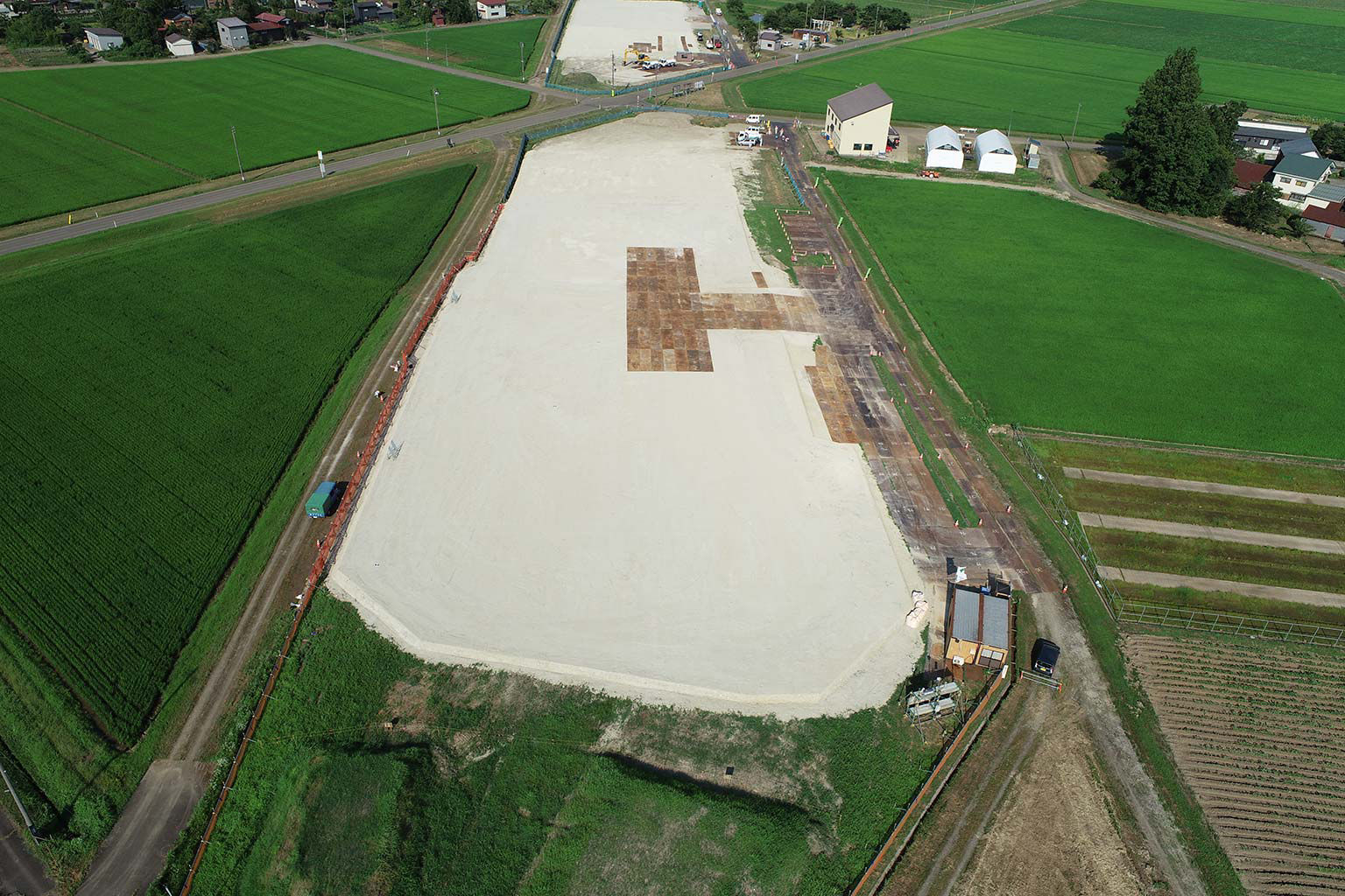 ICT施工による盛土工事の完了