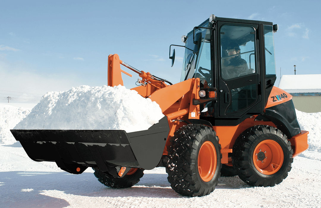 除雪機　クローラ　ショベル　ホイールローダー　ユンボ　重機　希少！　タイヤショベル　排雪 ホイールローダ - 日立建機日本