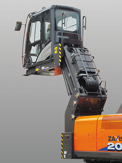 コンマ製作所　マニホールド　SPG25t フォークグラップル仕様機 - 日立建機日本