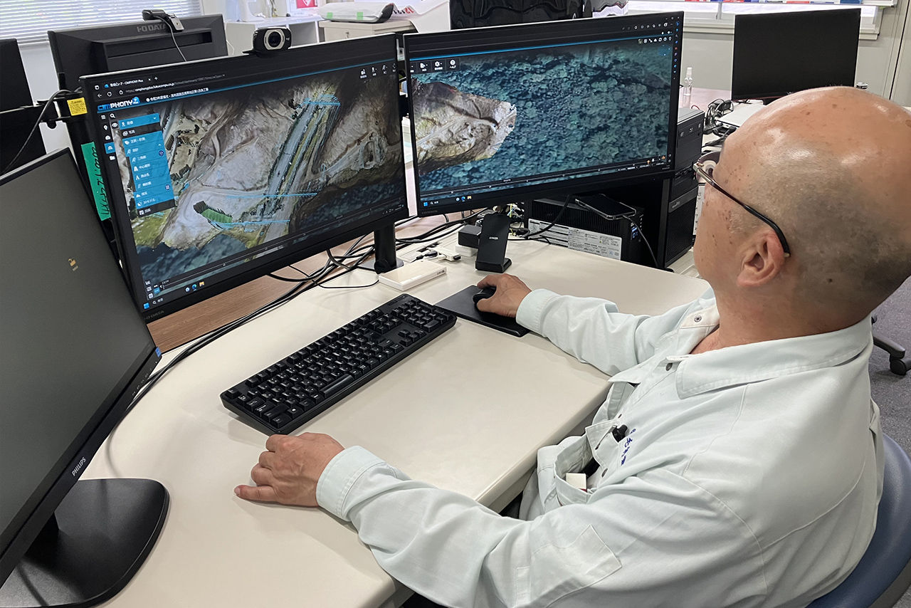 CIMPHONY Plus上での3次元データ確認の様子