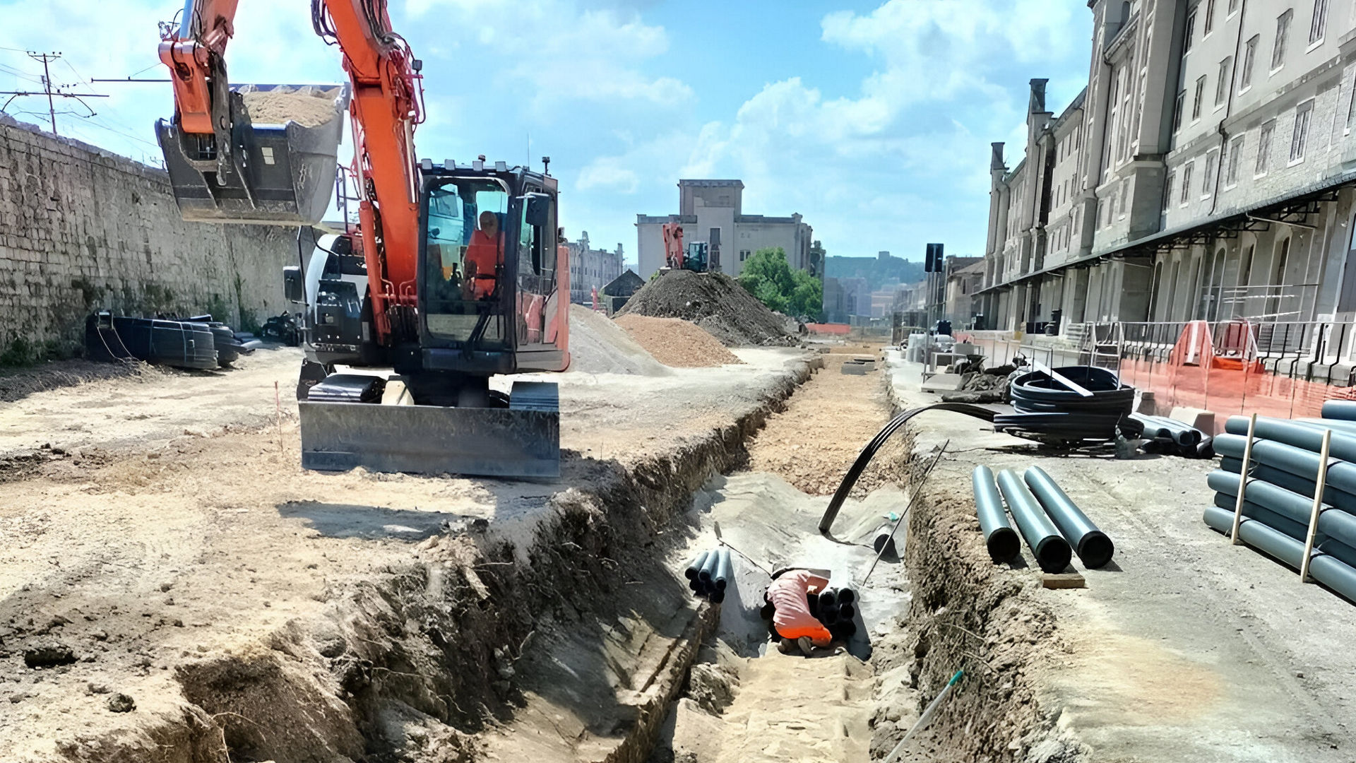 Versatility of Hitachi fleet helps Italian construction company