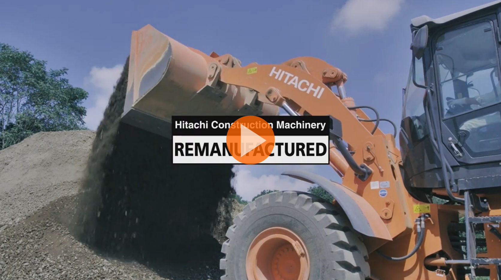 For Circular Society "Hitachi Construction Machinery REMANUFACTURED"