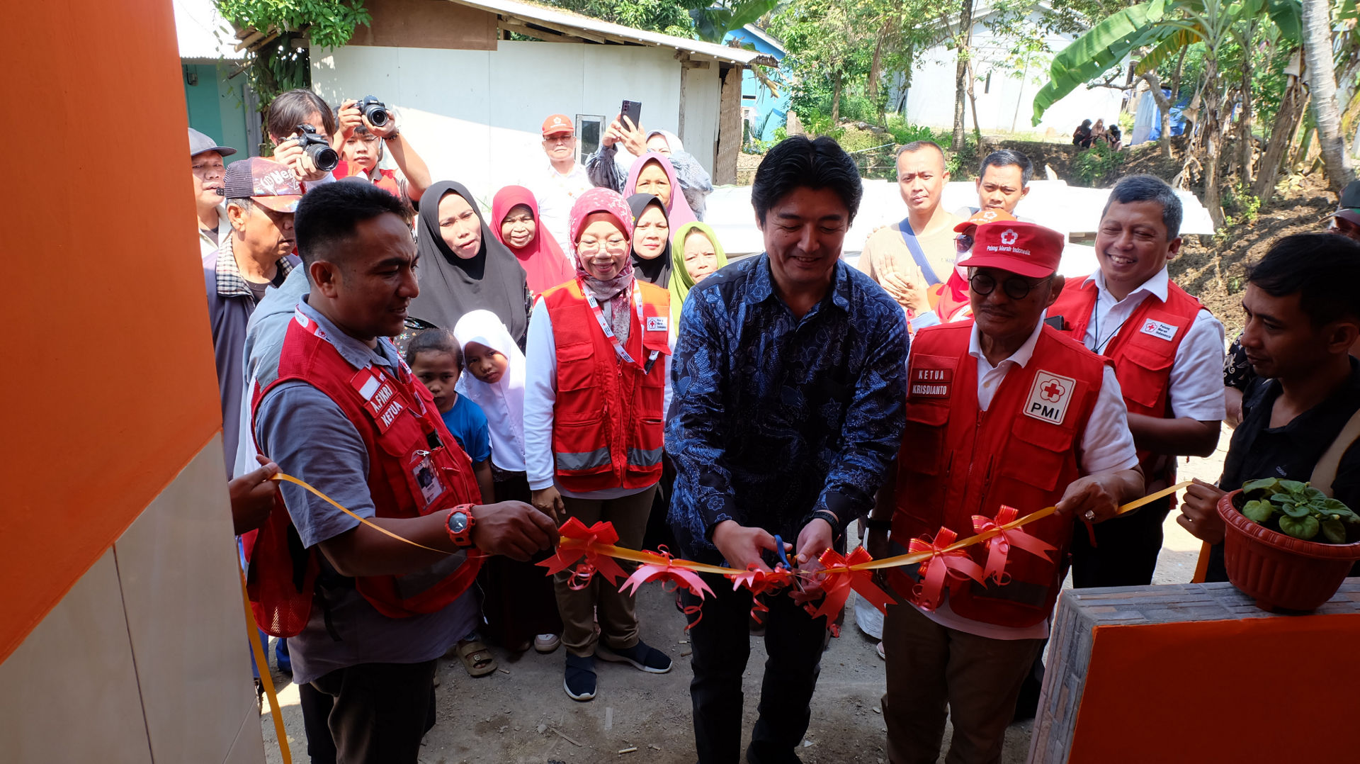 Sanitation facility handover ceremony